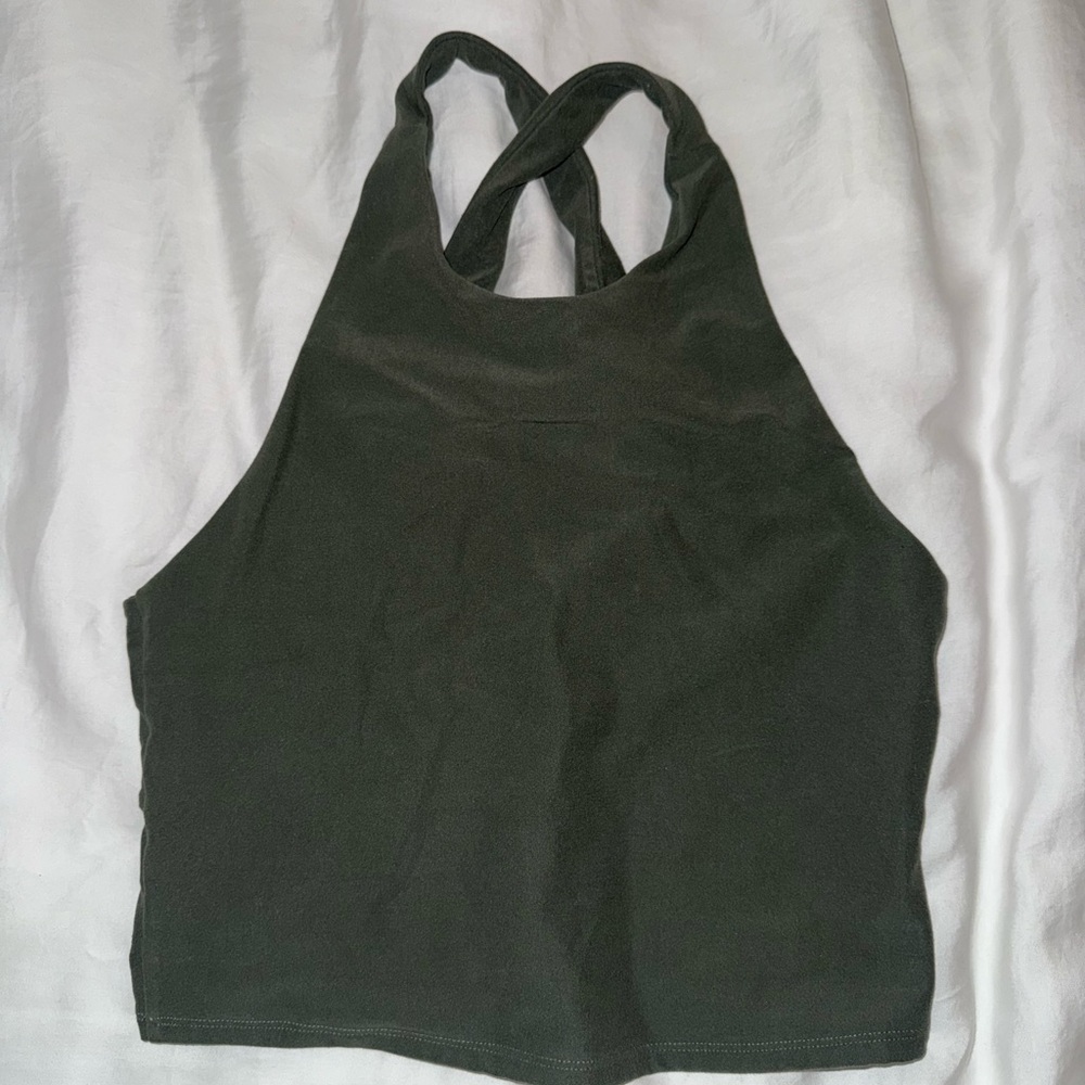Abercrombie & Fitch Dark Green Halter Top